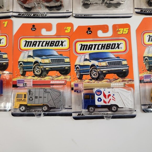 Matchbox Work Trucks Peterbilt Volvo Bedford Tanker Garbage Diecast Cars Lot MOC - Picture 3 of 15
